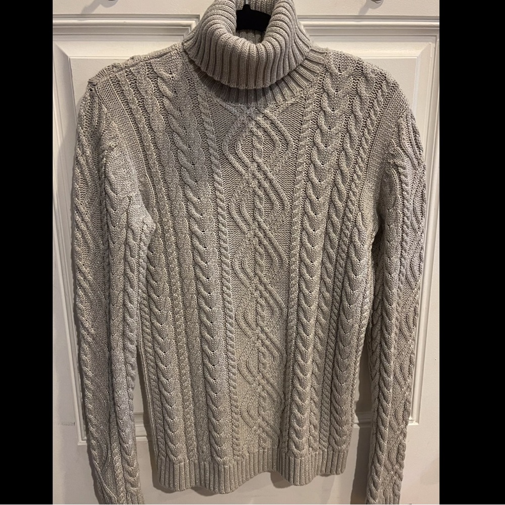 Silver Ralph Lauren sweater. Size M